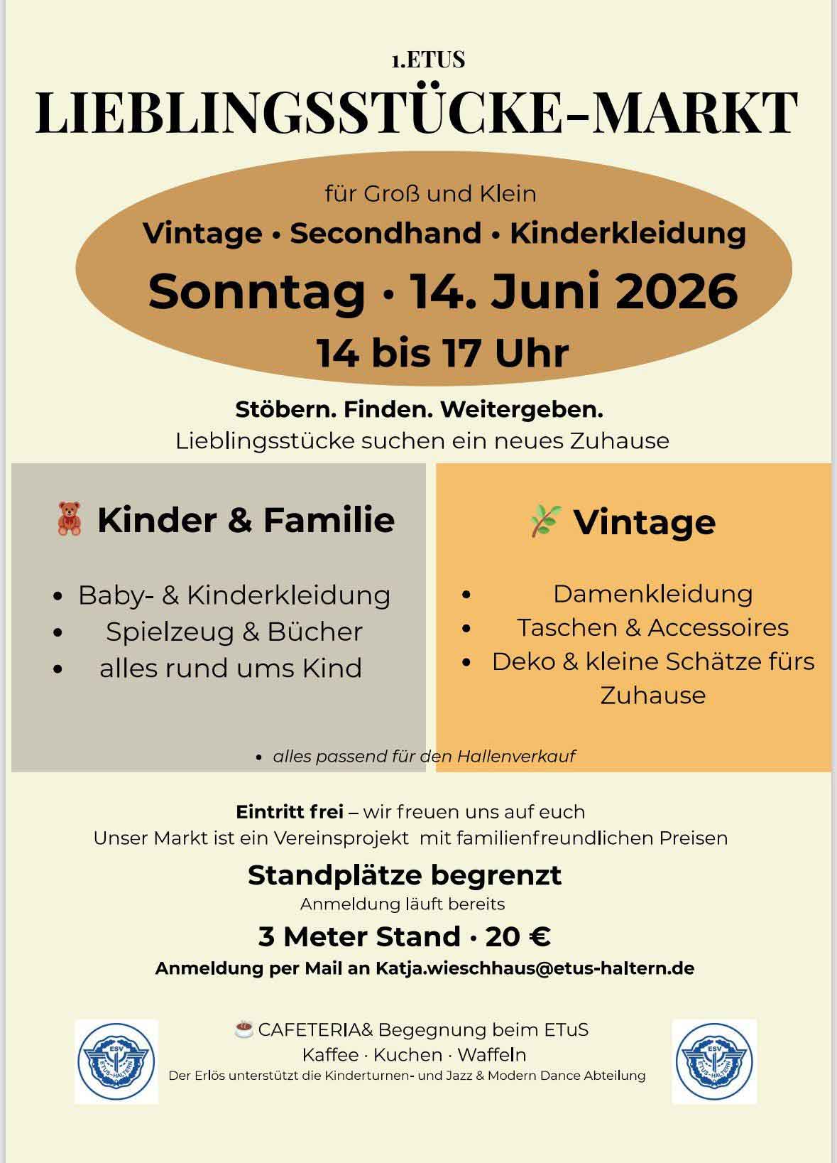 Kleidermarkt ETuS Haltern